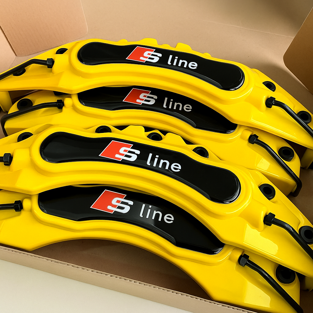 Audi S-Line Brake Caliper Covers – Set of 4 (Front & Rear)