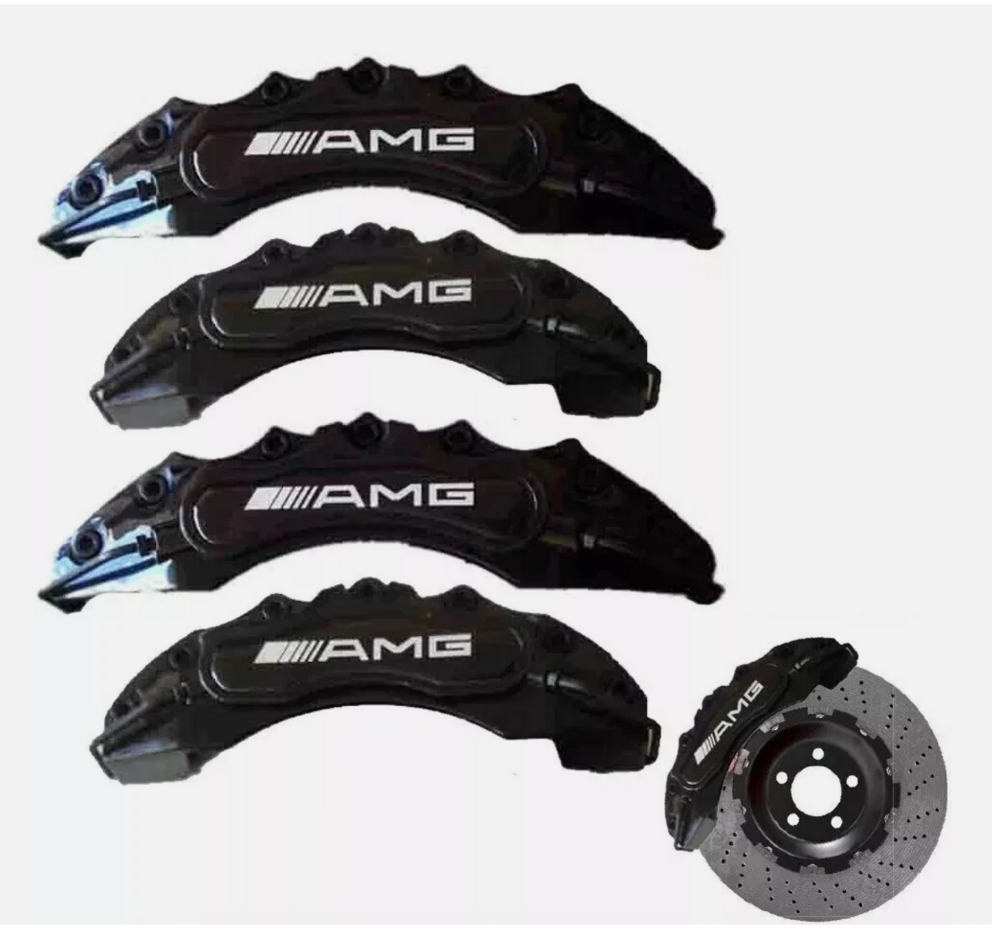 Mercedes AMG Brake Caliper Covers Set of 4 – Front & Rear Set (Universal Fit)