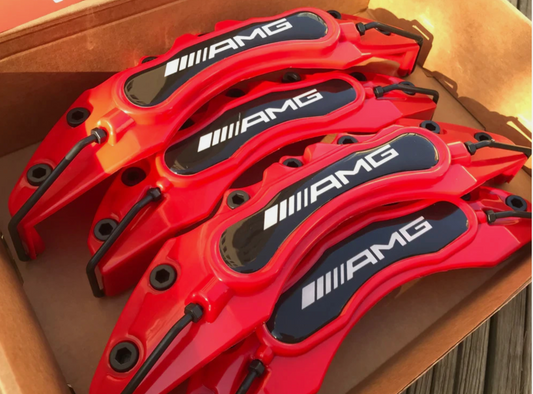 Mercedes AMG Brake Caliper Covers Set of 4 – Front & Rear Set (Universal Fit)