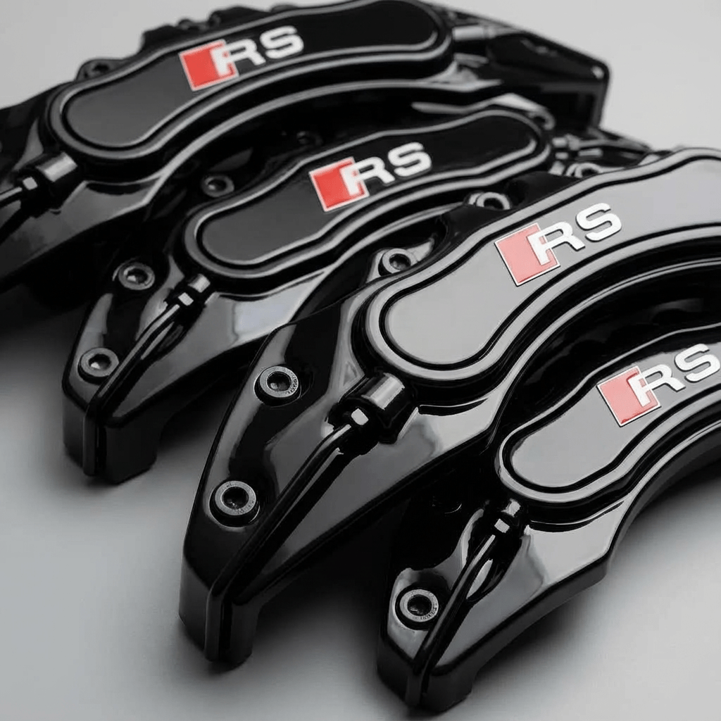 Audi RS Brake Caliper Covers - Universal Fit – Black brake caliper covers by AutoMontra