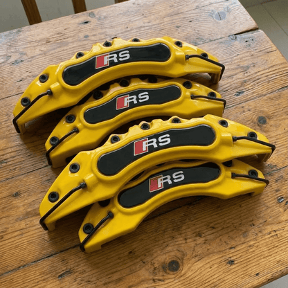 Audi RS Brake Caliper Covers - Universal Fit – Yellow brake caliper covers by AutoMontra