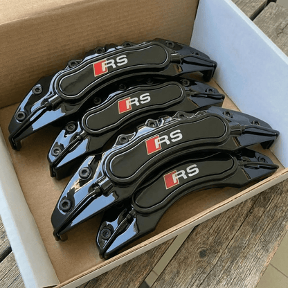 Audi RS Brake Caliper Covers - Universal Fit – Black brake caliper covers by AutoMontra