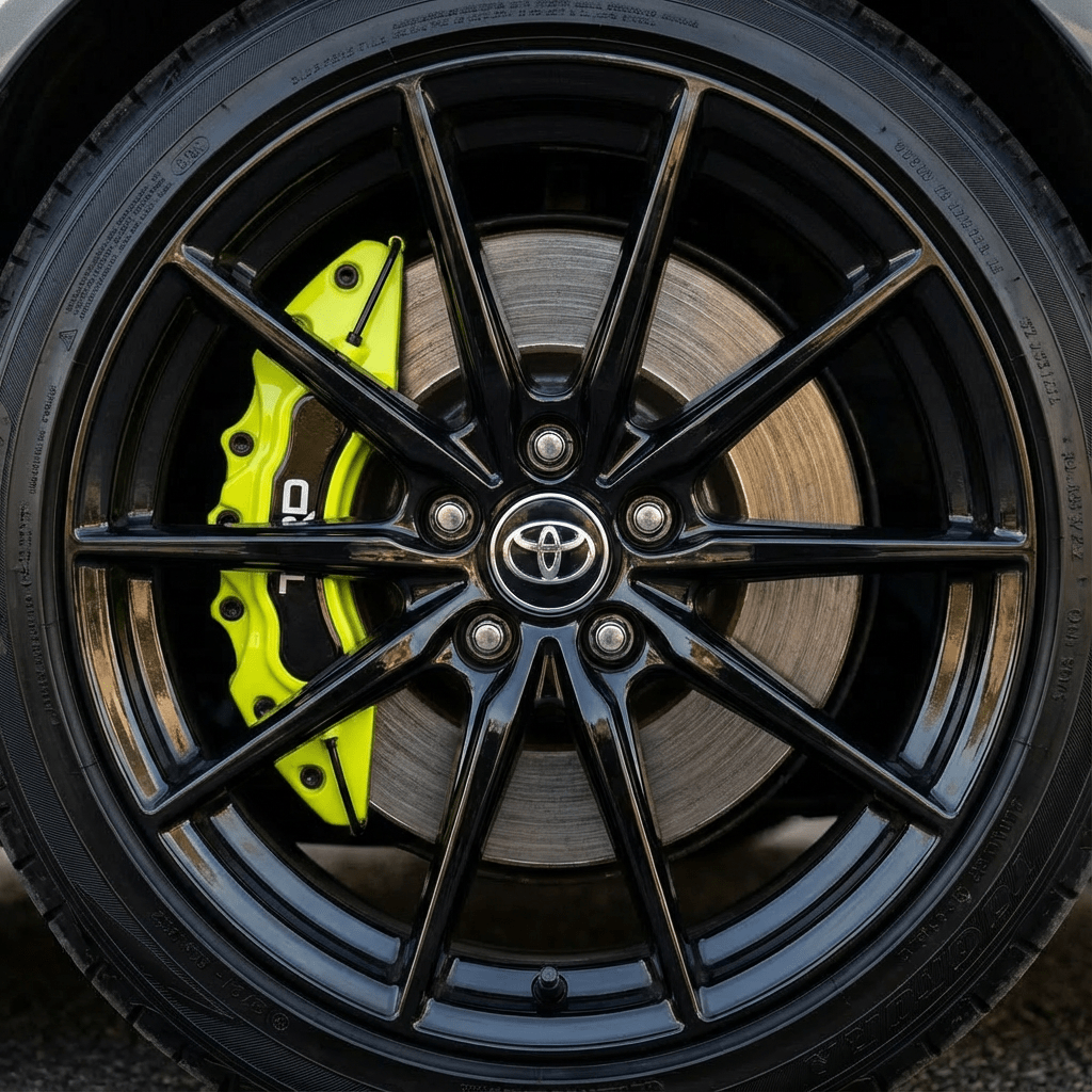 TRD Brake Caliper Covers – Universal Fit – Yellow brake caliper covers by AutoMontra