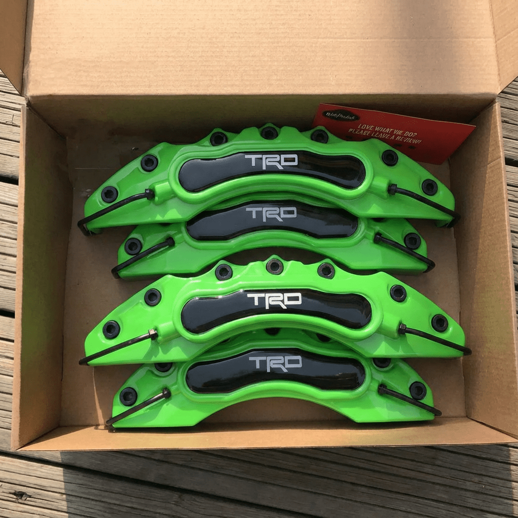 TRD Brake Caliper Covers – Universal Fit – Green brake caliper covers by AutoMontra