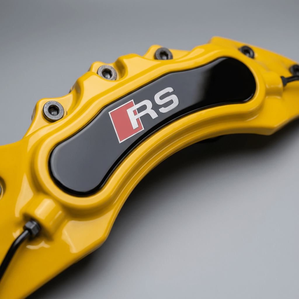Audi RS Brake Caliper Covers - Universal Fit – Yellow brake caliper covers by AutoMontra
