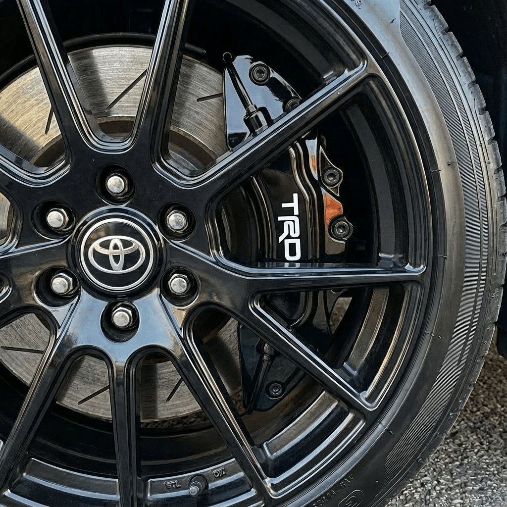 TRD Brake Caliper Covers – Universal Fit – Black brake caliper covers by AutoMontra