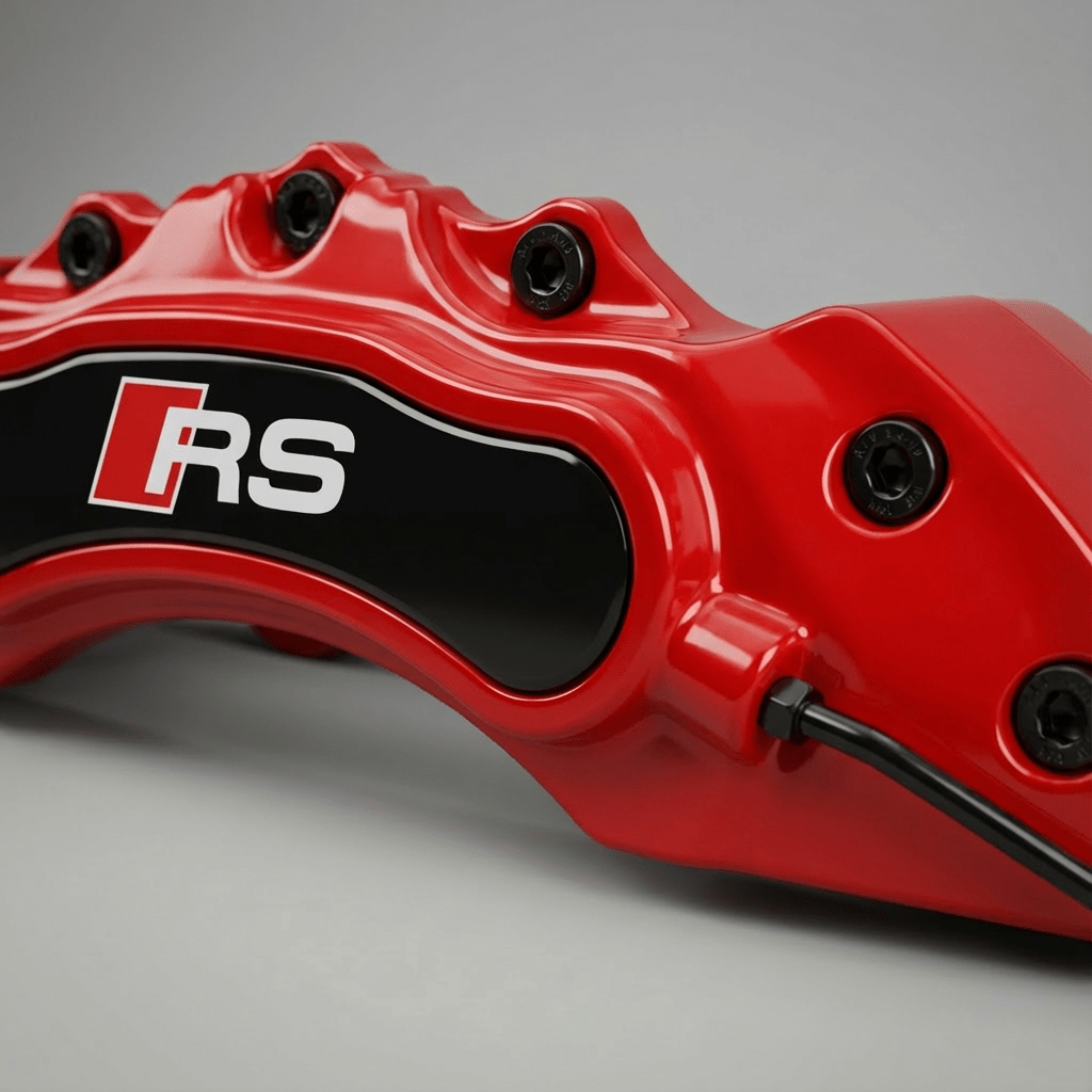 Audi RS Brake Caliper Covers - Universal Fit – Red brake caliper covers by AutoMontra