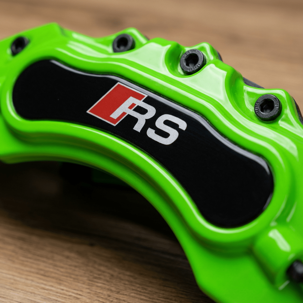 Audi RS Brake Caliper Covers - Universal Fit – Green brake caliper covers by AutoMontra