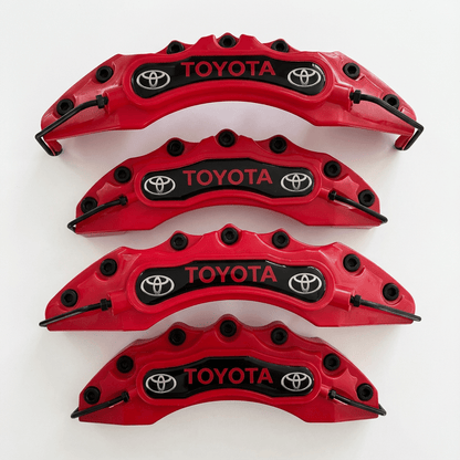 Toyota Brake Caliper Covers – Universal Fit – Red brake caliper covers by AutoMontra