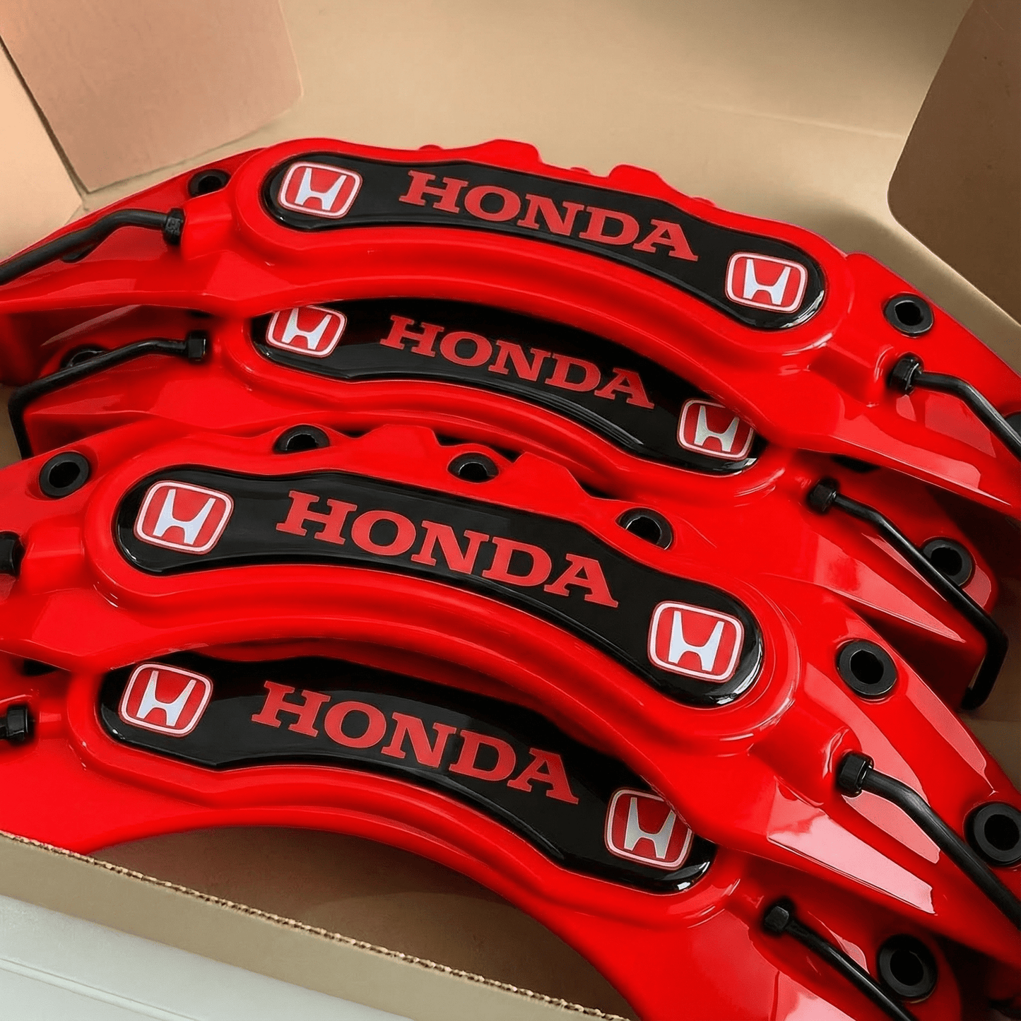 Honda Brake Caliper Covers - Universal Fit – Red brake caliper covers by AutoMontra