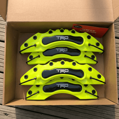 TRD Brake Caliper Covers – Universal Fit – Yellow brake caliper covers by AutoMontra