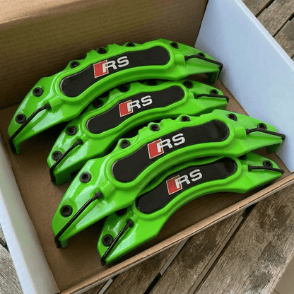 Audi RS Brake Caliper Covers - Universal Fit – Green brake caliper covers by AutoMontra