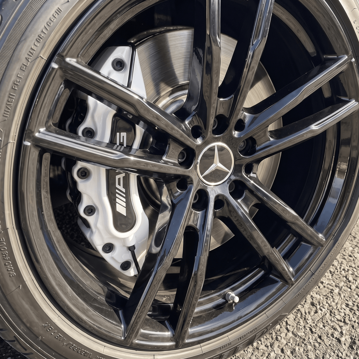 Mercedes AMG Brake Caliper Covers - Universal Fit – White brake caliper covers by AutoMontra