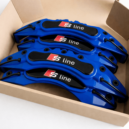 Audi S - Line Brake Caliper Covers – Universal Fit – Blue brake caliper covers by AutoMontra