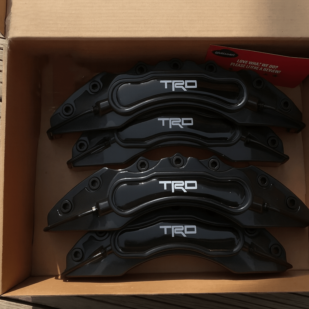 TRD Brake Caliper Covers – Universal Fit – Black brake caliper covers by AutoMontra