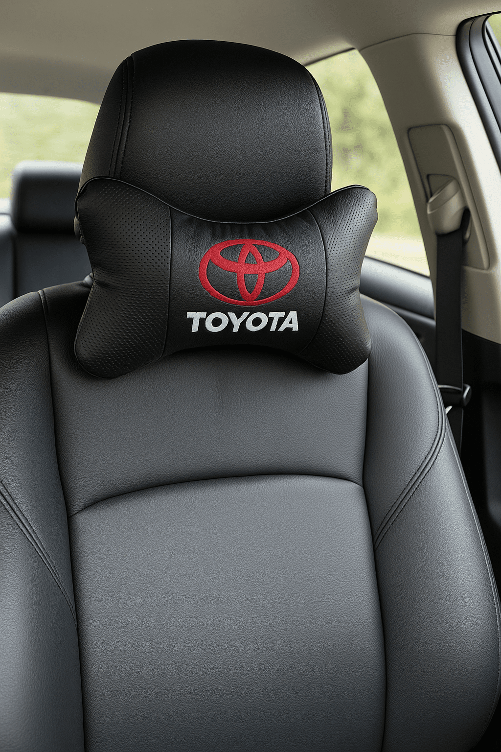 Toyota Neck Pillow – Memory Foam Ergonomic Car Headrest Cushion – brake caliper covers by AutoMontra
