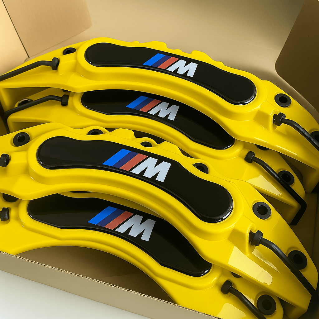 BMW M Brake Caliper Covers - Universal Fit – Yellow brake caliper covers by AutoMontra