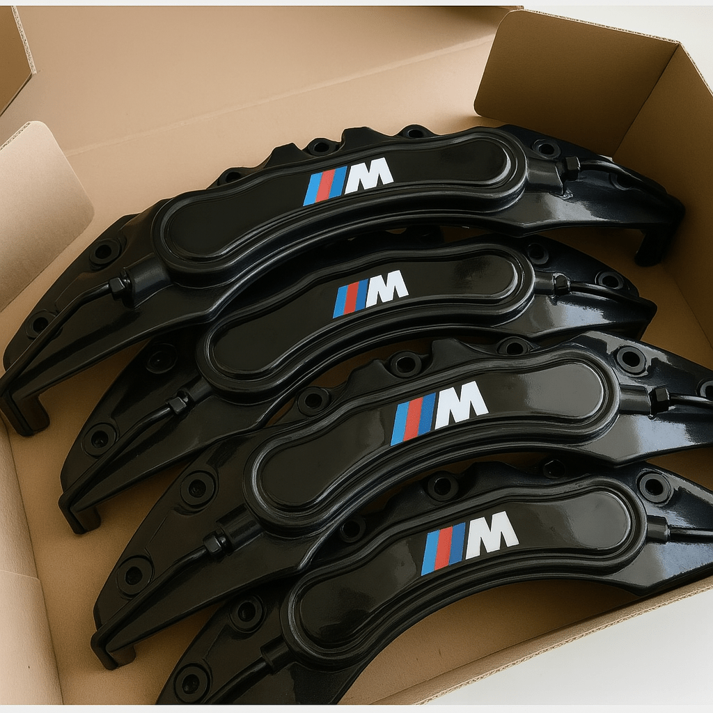 BMW M Brake Caliper Covers - Universal Fit – Black brake caliper covers by AutoMontra
