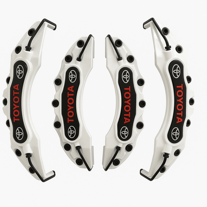 Toyota Brake Caliper Covers – Universal Fit – White brake caliper covers by AutoMontra