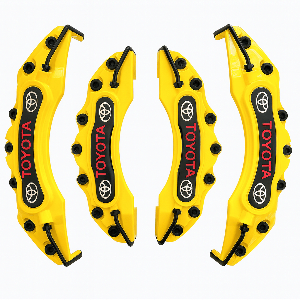 Toyota Brake Caliper Covers – Universal Fit – Yellow brake caliper covers by AutoMontra
