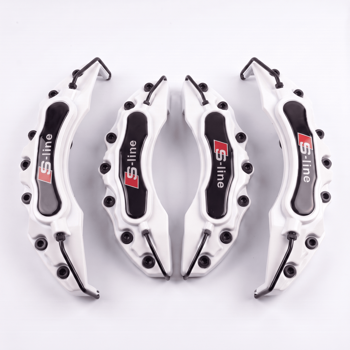 Audi S-Line Brake Caliper Covers – White brake caliper covers by AutoMontra