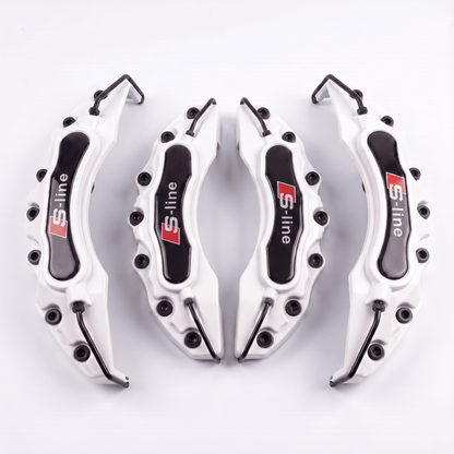 Audi S-Line Brake Caliper Covers – White brake caliper covers by AutoMontra