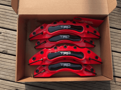 TRD Brake Caliper Covers – Universal Fit – RED brake caliper covers by AutoMontra