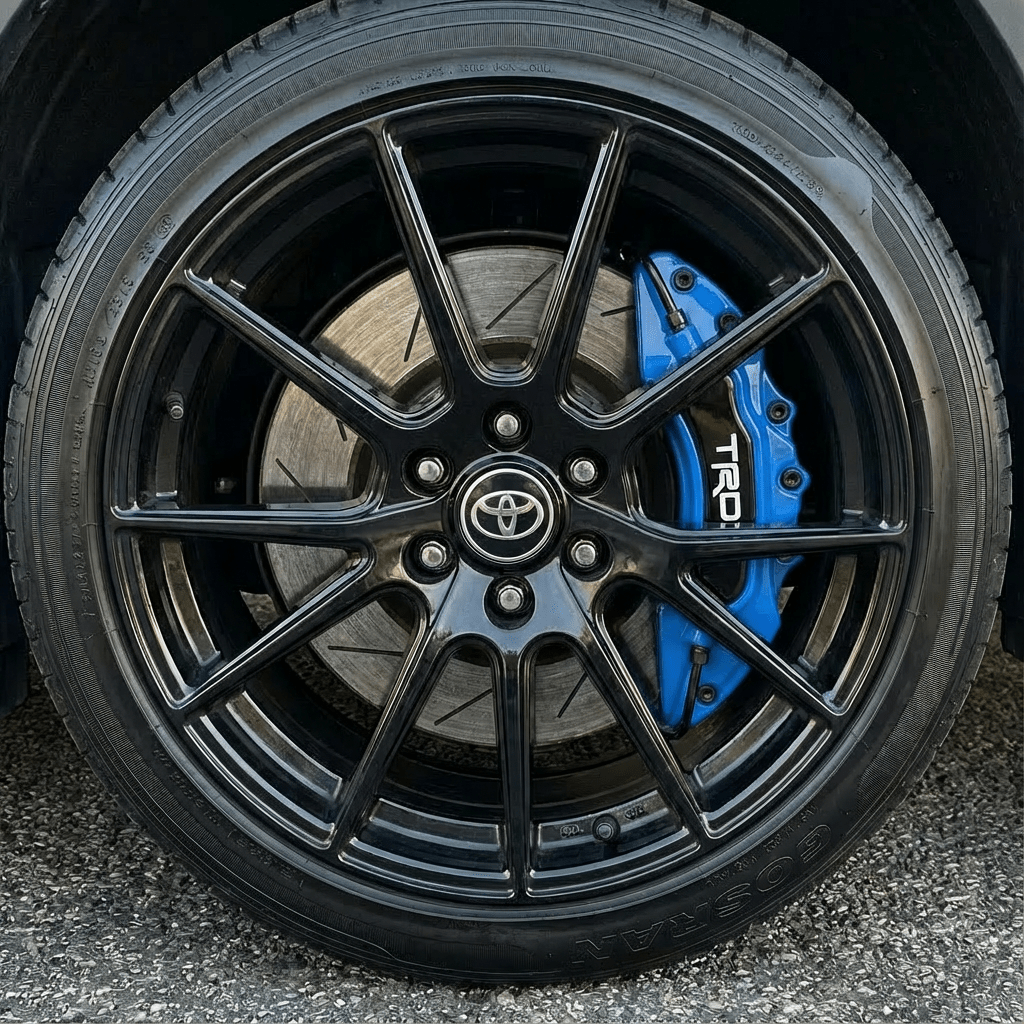 TRD Brake Caliper Covers – Universal Fit – Blue brake caliper covers by AutoMontra