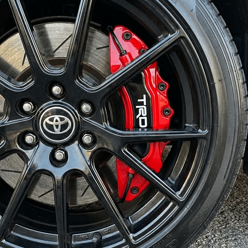 TRD Brake Caliper Covers – Universal Fit – RED brake caliper covers by AutoMontra