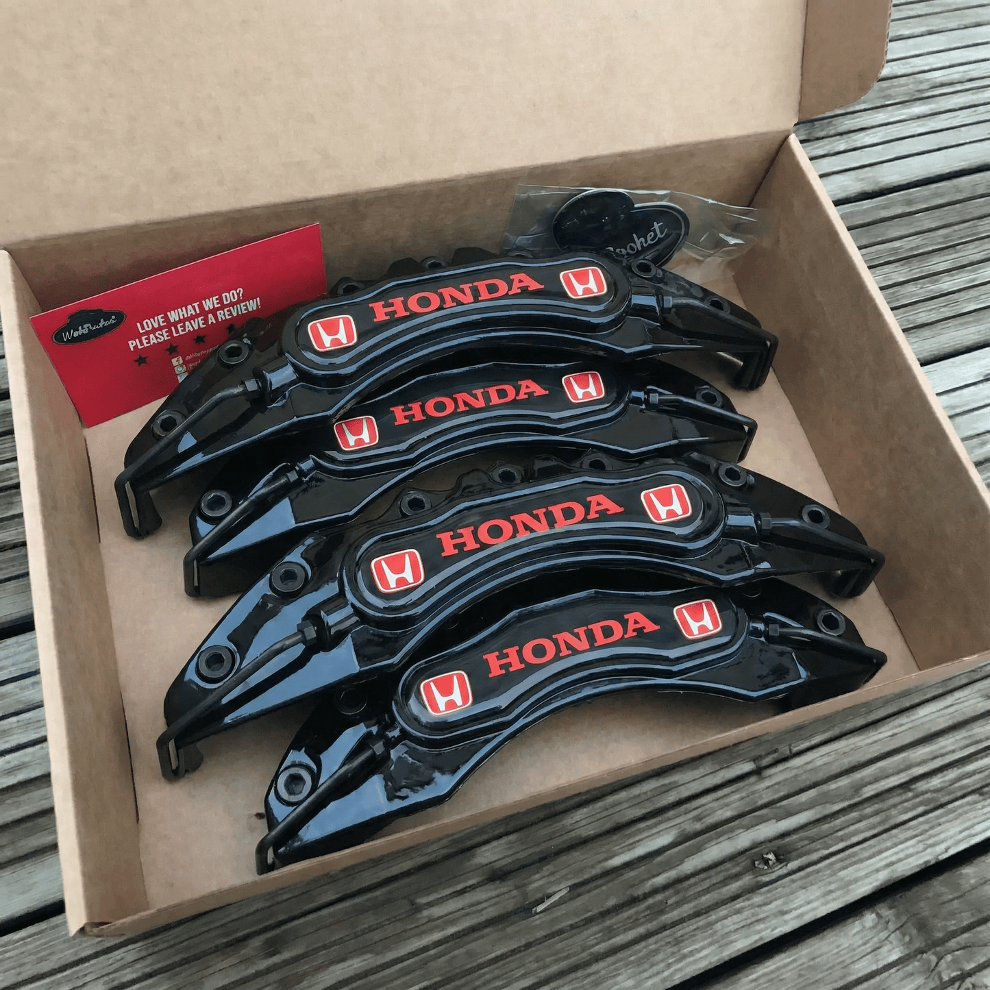 Honda Brake Caliper Covers - Universal Fit – Black brake caliper covers by AutoMontra