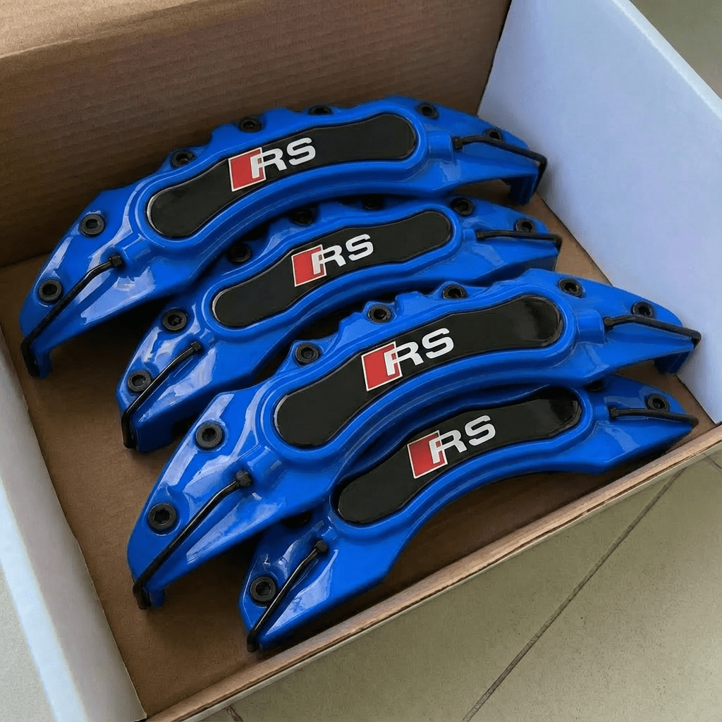 Audi RS Brake Caliper Covers - Universal Fit – Blue brake caliper covers by AutoMontra