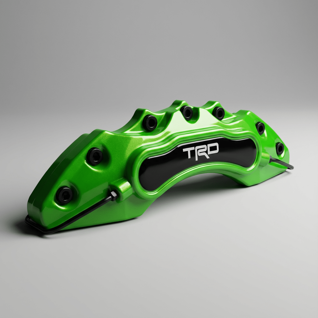 TRD Brake Caliper Covers – Universal Fit – Green brake caliper covers by AutoMontra