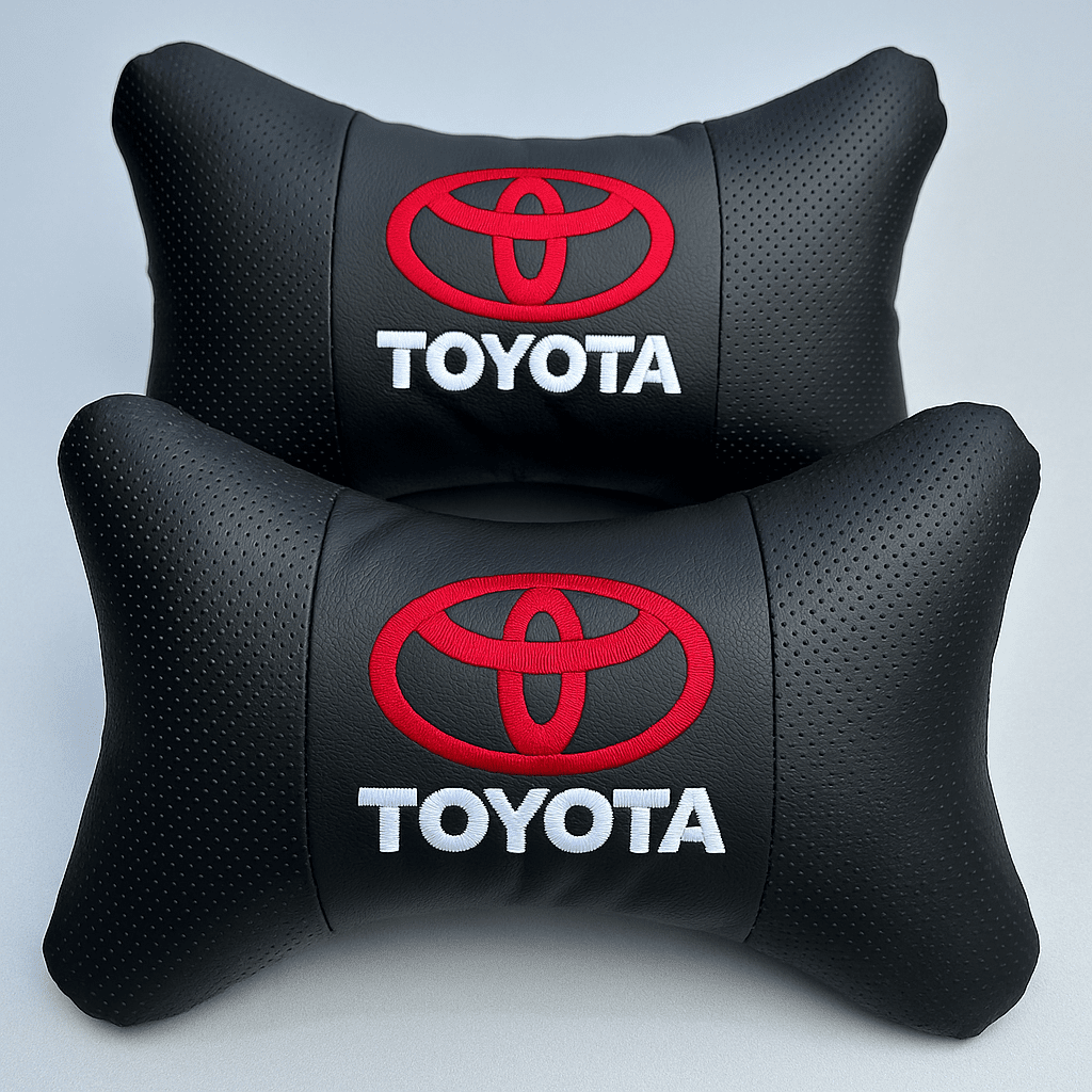 Toyota Neck Pillow – Memory Foam Ergonomic Car Headrest Cushion – brake caliper covers by AutoMontra
