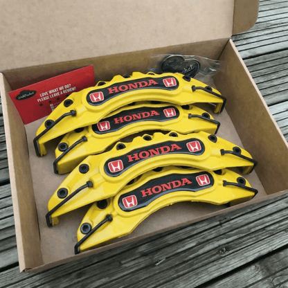 Honda Brake Caliper Covers - Universal Fit – Yellow brake caliper covers by AutoMontra