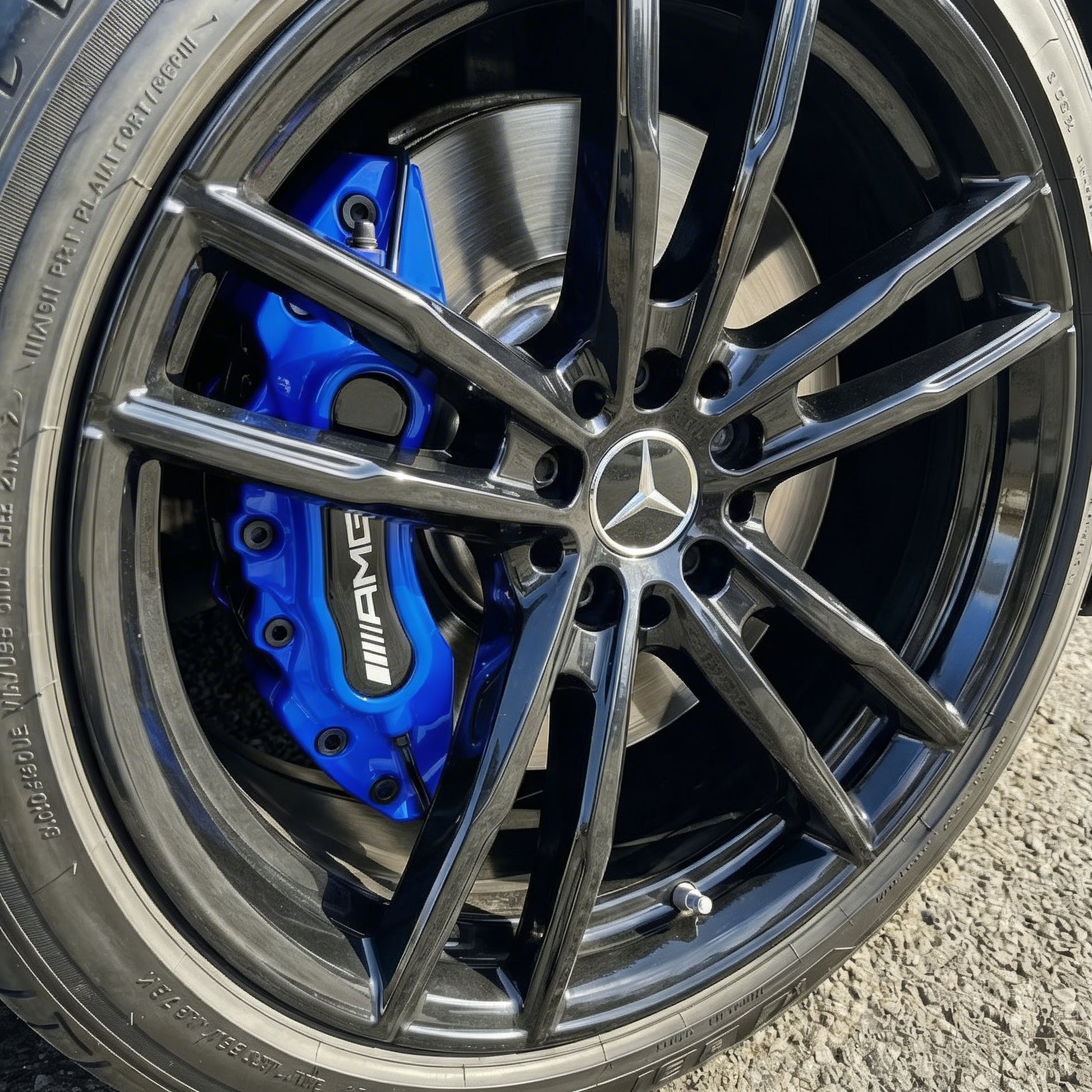 Mercedes AMG Brake Caliper Covers - Universal Fit – Blue brake caliper covers by AutoMontra