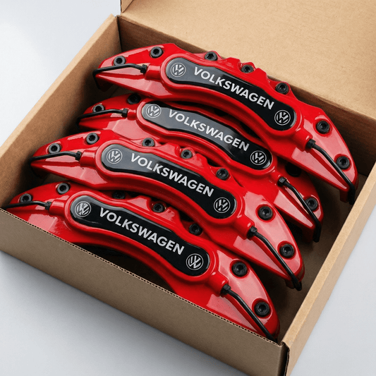 Volkswagen Performance Brake Caliper Covers – Universal Fit – Red brake caliper covers by AutoMontra