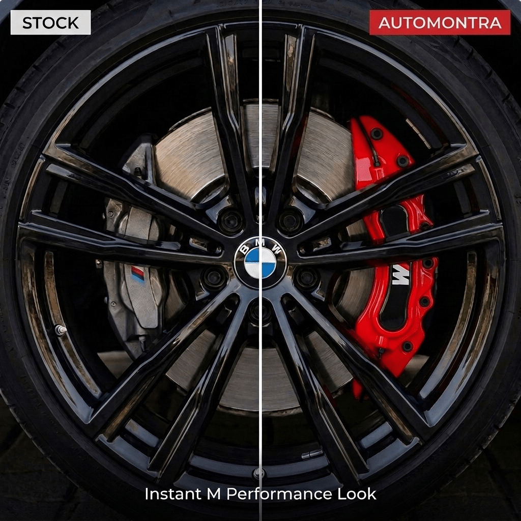BMW M Brake Caliper Covers – Red brake caliper covers by AutoMontra