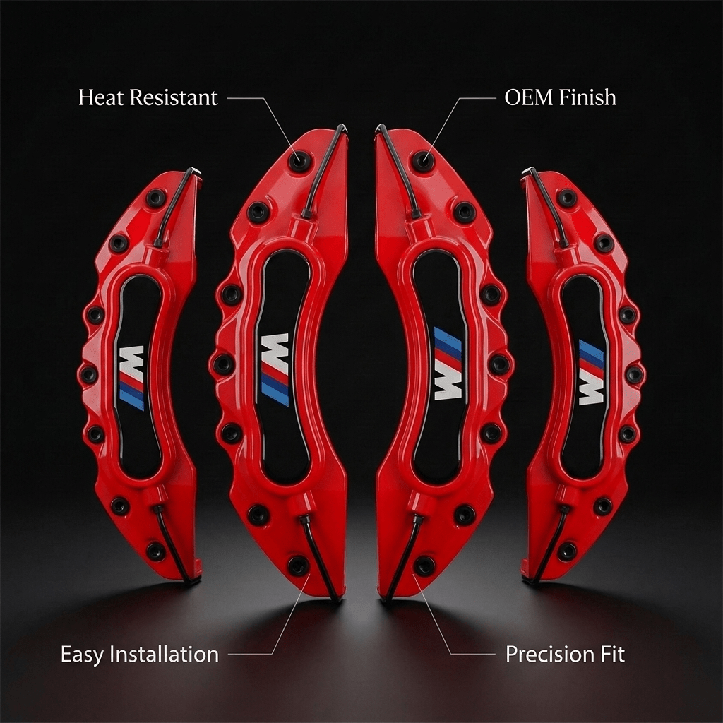 BMW M Brake Caliper Covers – Red brake caliper covers by AutoMontra