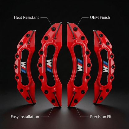 BMW M Brake Caliper Covers – Red brake caliper covers by AutoMontra