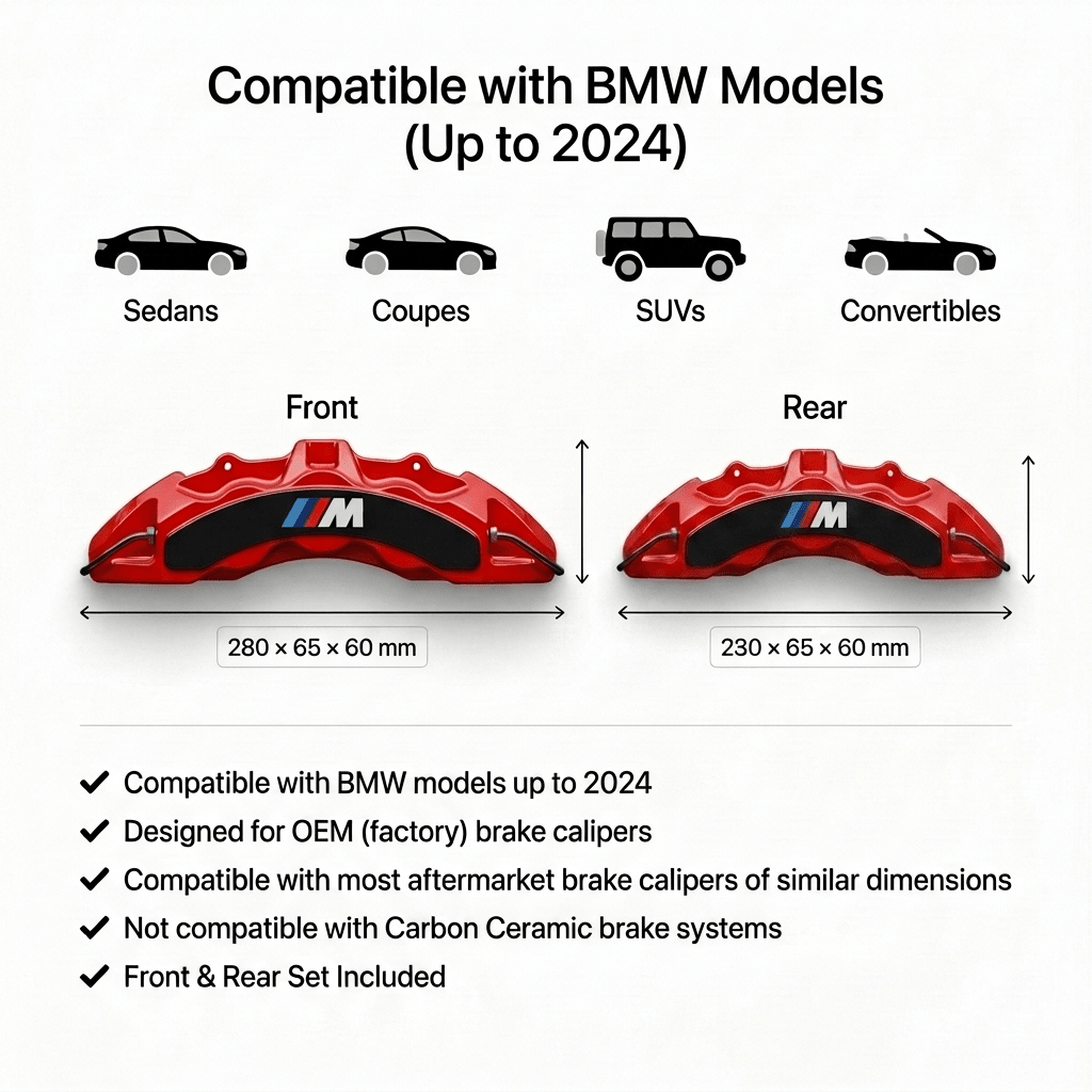 BMW M Brake Caliper Covers – Blue brake caliper covers by AutoMontra