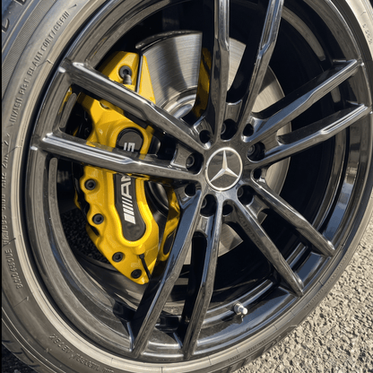 Mercedes AMG Brake Caliper Covers - Universal Fit – Yellow brake caliper covers by AutoMontra