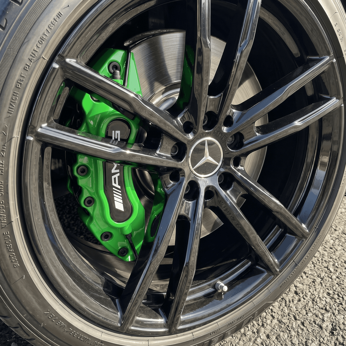 Mercedes AMG Brake Caliper Covers - Universal Fit – Green brake caliper covers by AutoMontra