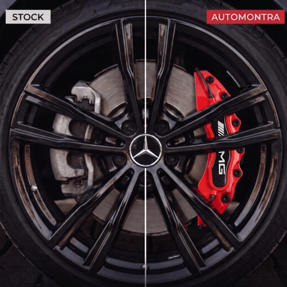 Mercedes AMG Brake Caliper Covers - Universal Fit – Red brake caliper covers by AutoMontra